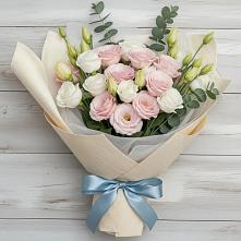 Букет цветов из:  Лизиантусы в Сарманово