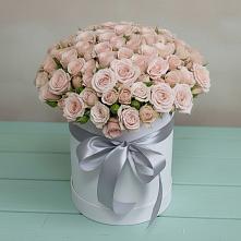 Цветочная композиция из Розы в шляпной коробке #REPLACE_PRED# Сарманово