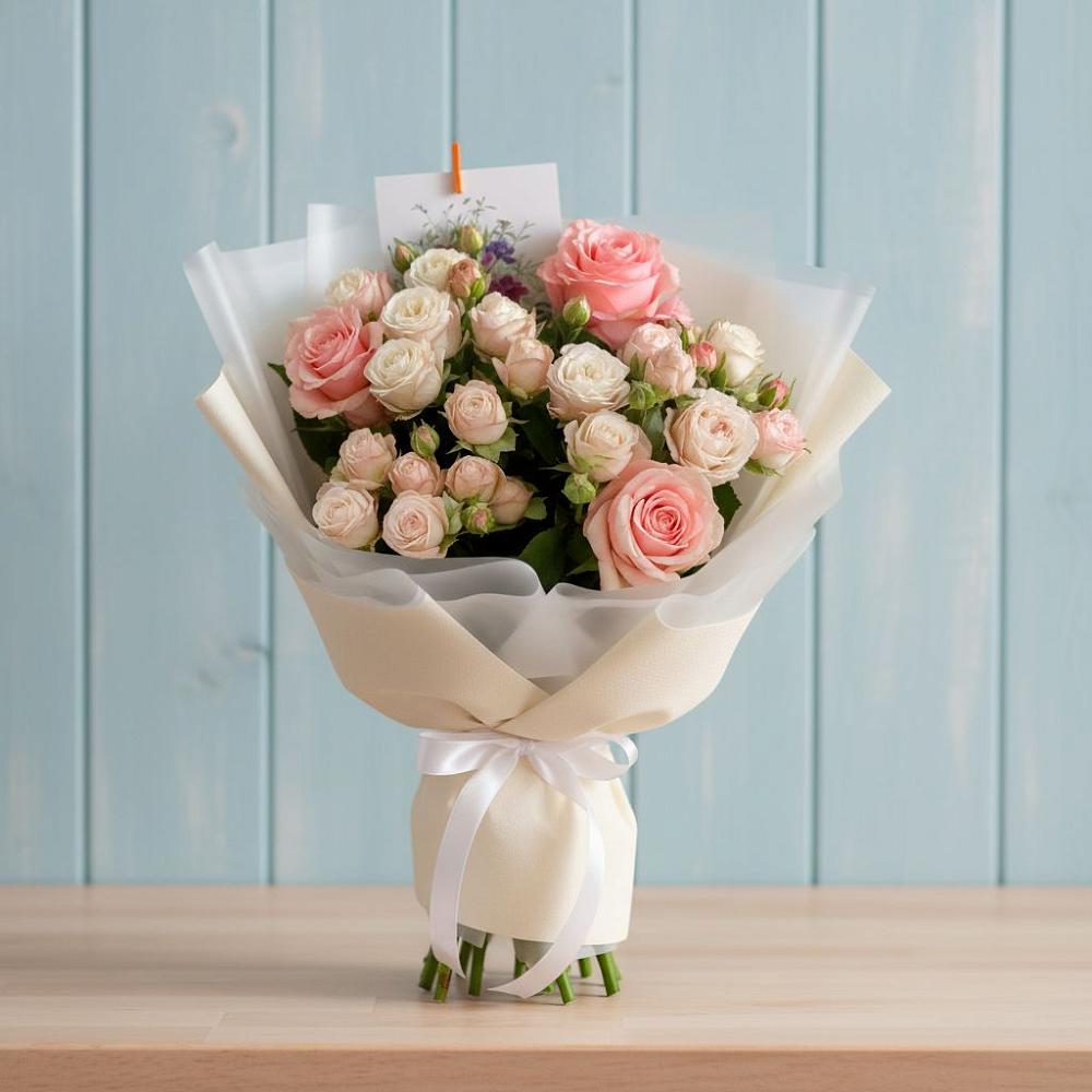 Букет цветов из: Розы в Сарманово