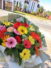 Букет цветов из:  Герберы #REPLACE_PRED# Сарманово