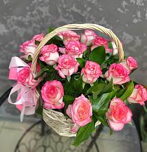 Цветочная композиция из Розы в корзине #REPLACE_PRED# Сарманово