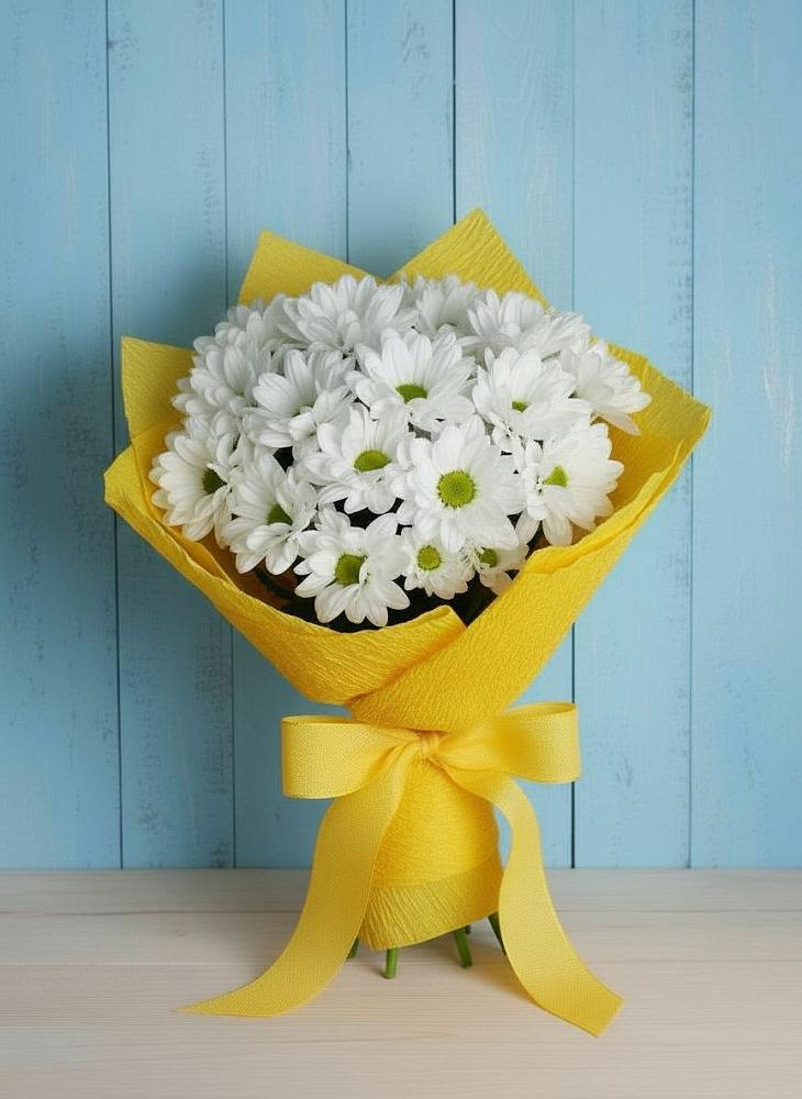 Букет цветов из: Хризантемы в Сарманово