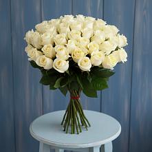 Букет 51 Белая роза Эдлесс Лав в Сарманово