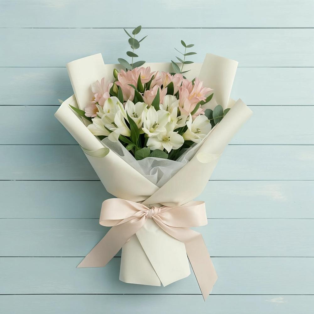 Букет цветов из: Альстромерии в Сарманово