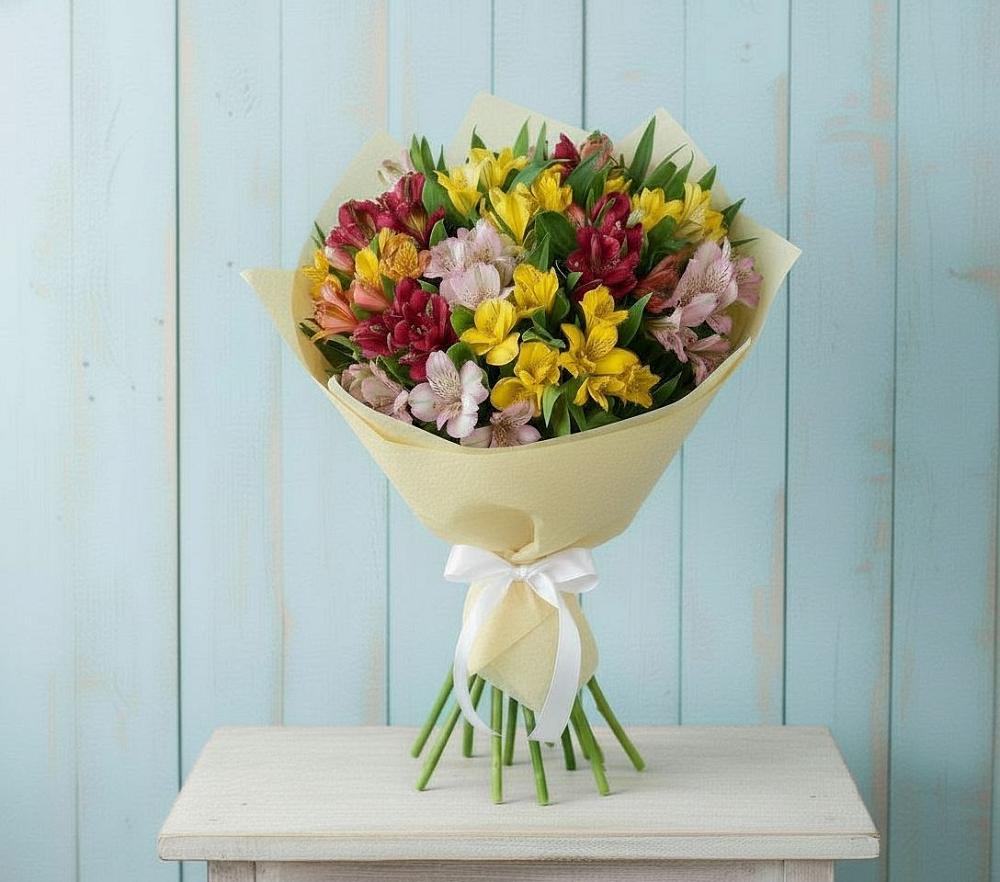 Букет цветов из: Альстромерии в Сарманово