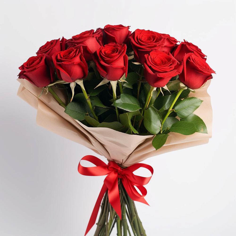 Букет 11 Красных роз Эдлесс Лав в Сарманово