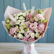 Букет цветов из:  Альстромерии и Розы в Сарманово