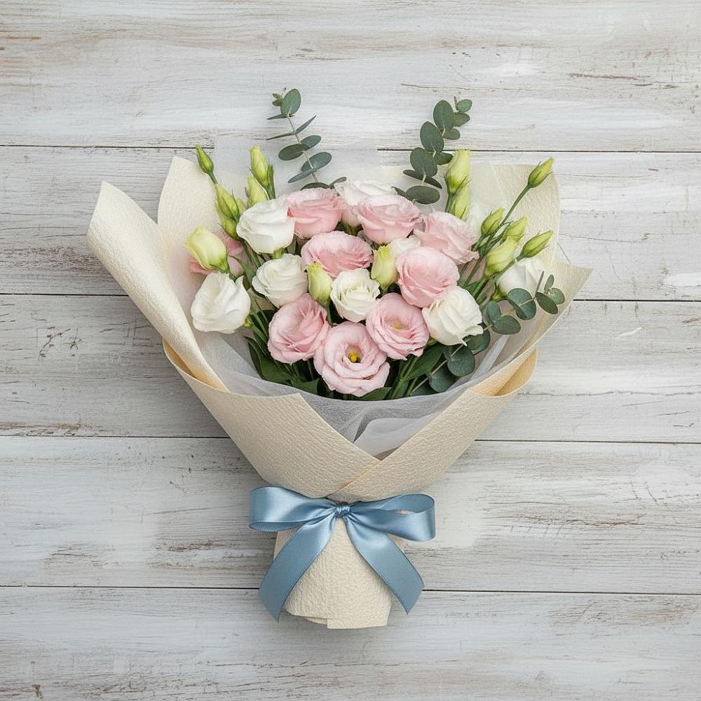 Букет цветов из: Лизиантусы в Сарманово